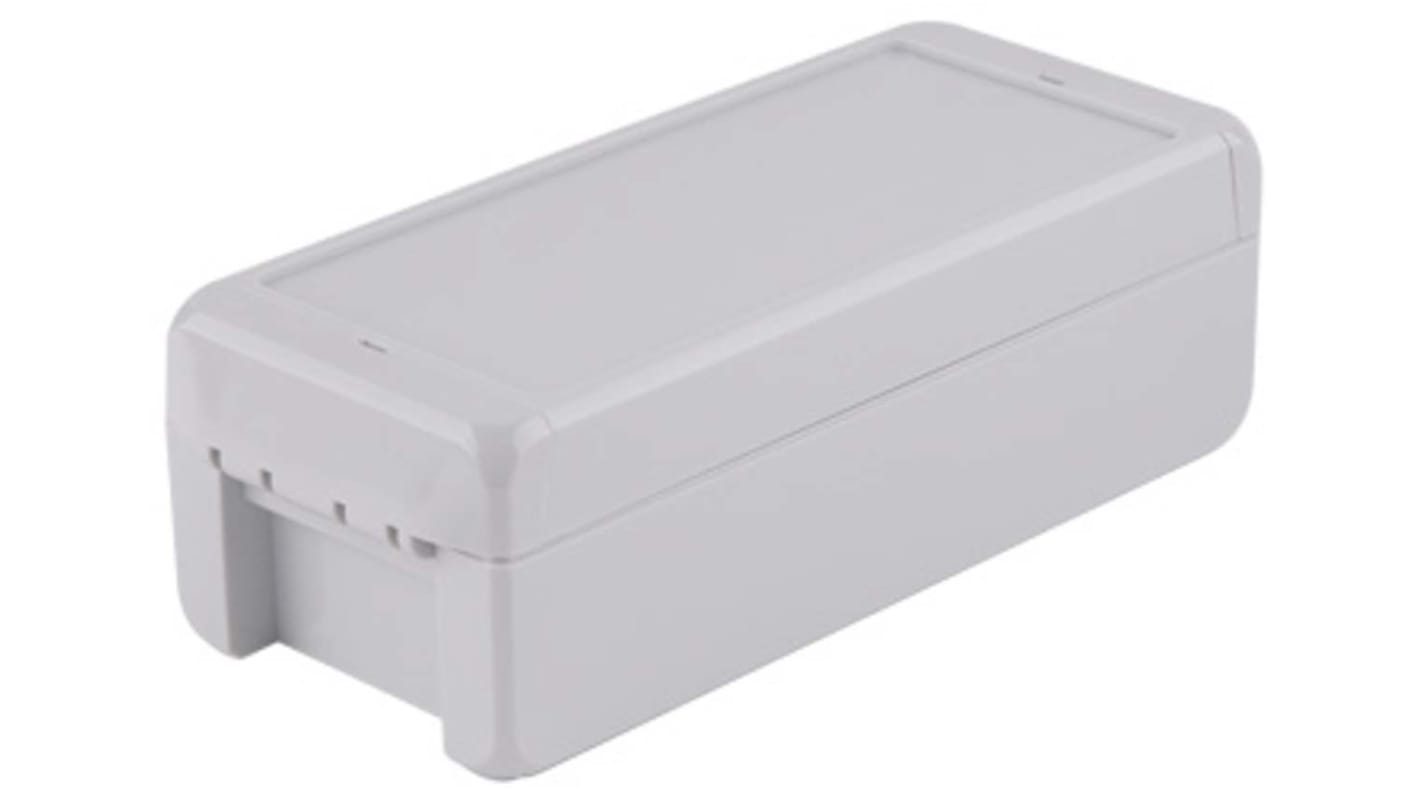 Bopla Bocube Series Grey Polycarbonate Enclosure, IP66, IP68, Flanged, Grey Lid, 191 x 80 x 60mm