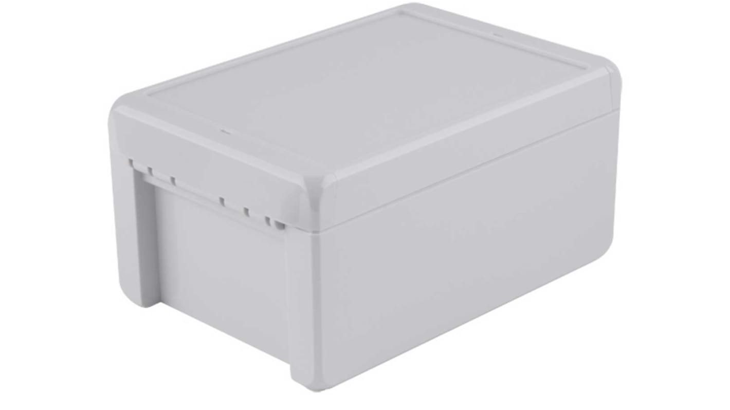 Bopla Bocube Series Grey Polycarbonate Enclosure, IP66, IP68, Flanged, Grey Lid, 191 x 125 x 90mm