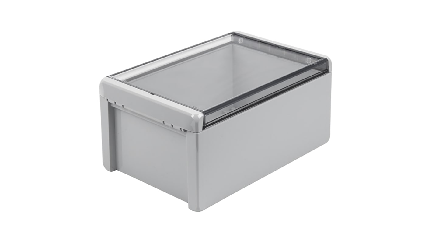 Caja Bopla de Policarbonato V0 Gris claro, 271 x 170 x 120mm, IP66, IP68