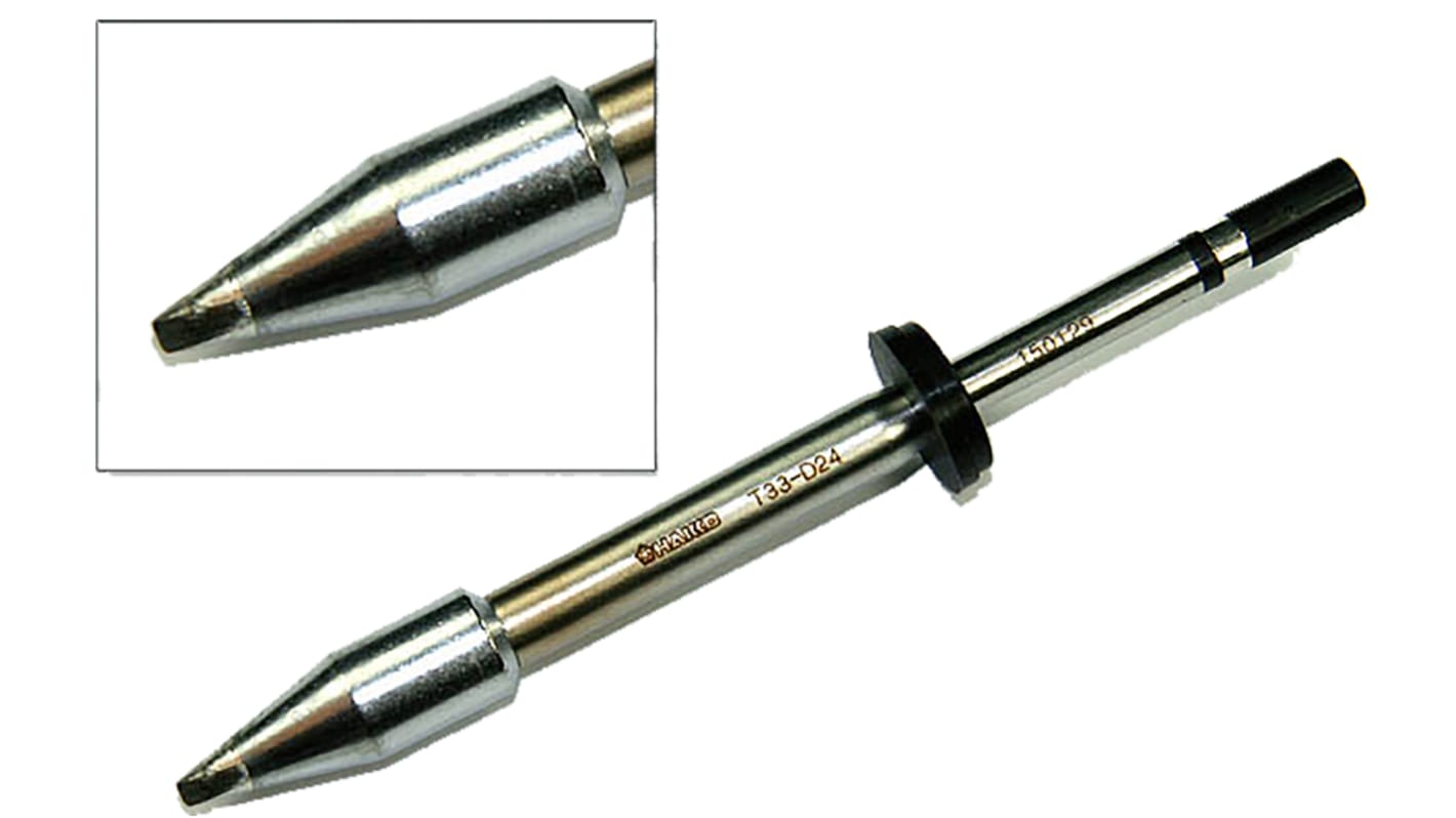 Hakko 2.4 mm Straight Chisel Soldering Iron Tip for use with FX-8002