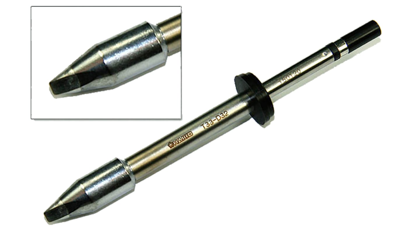 Hakko 3.2 mm Straight Chisel Soldering Iron Tip for use with FX-8002