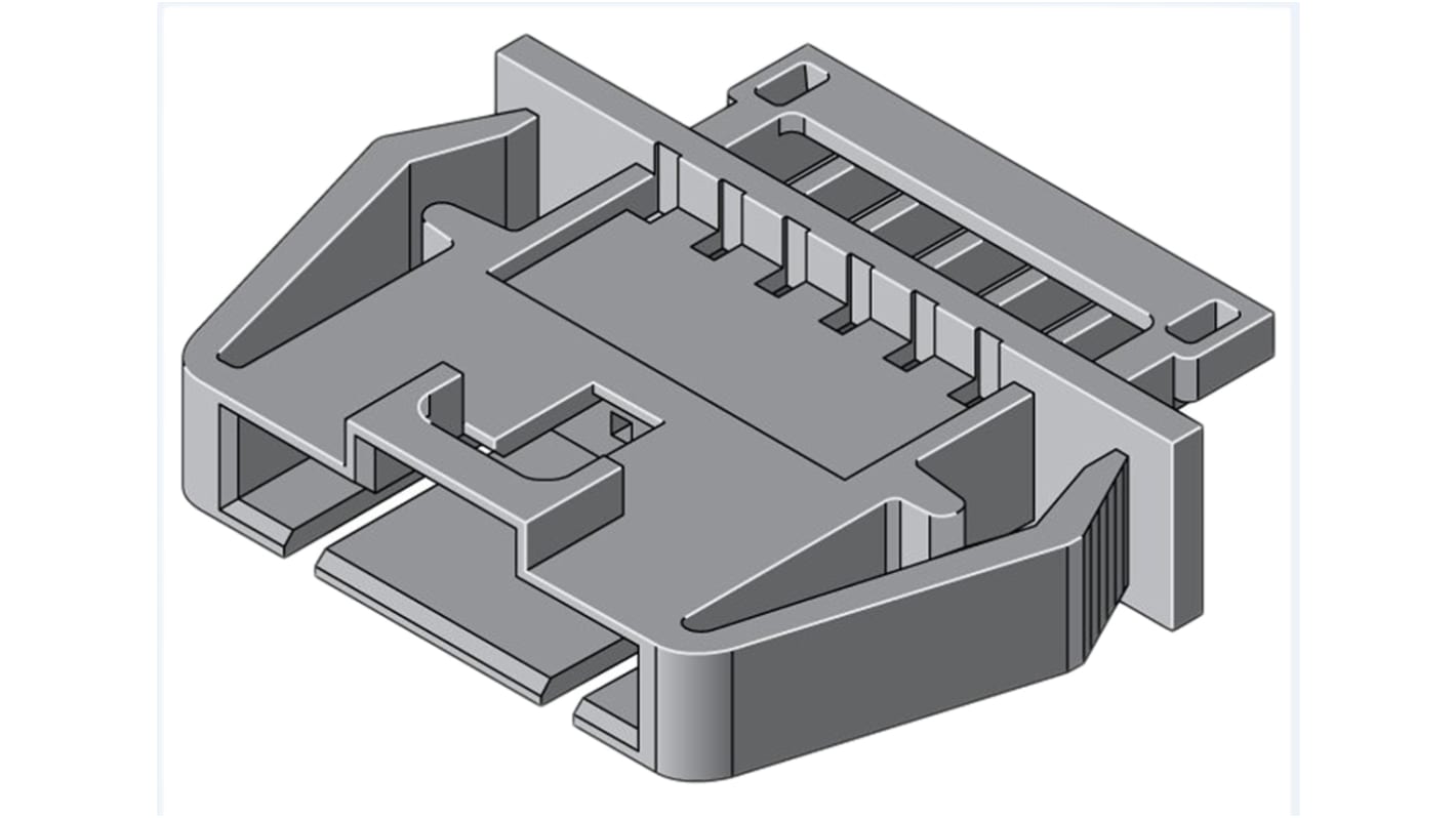 Molex SL Steckverbindergehäuse Stecker 2.54mm, 6-polig / 1-reihig Gerade, Tafelmontage für SL-Crimp-Anschlussklemme