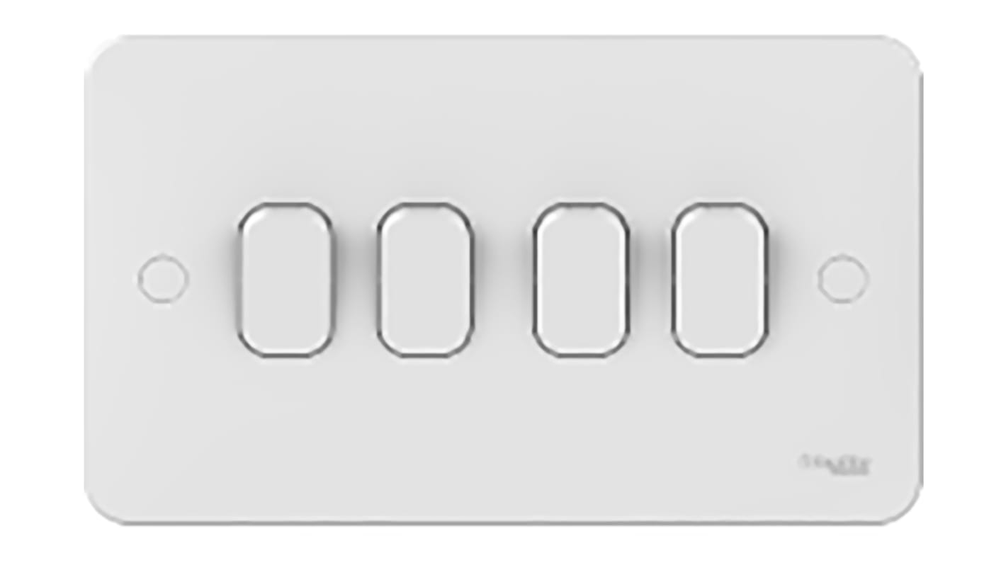 Włącznik światła, 10A, 230V, 4-przyciskowy, IP20, Schneider Electric