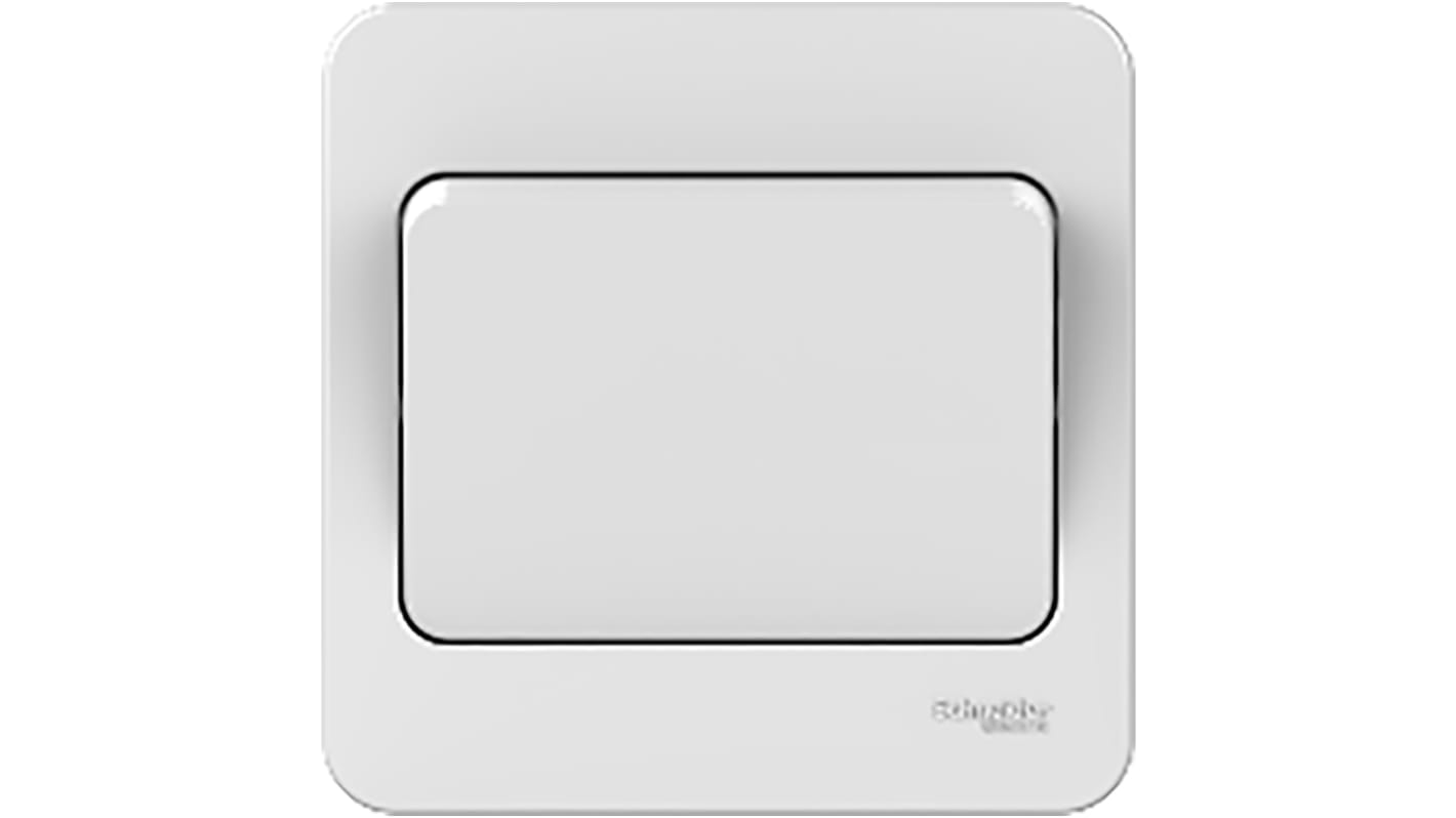 GGBL1012WS Schneider Electric White Rocker Light Switch, 2 Way, 1