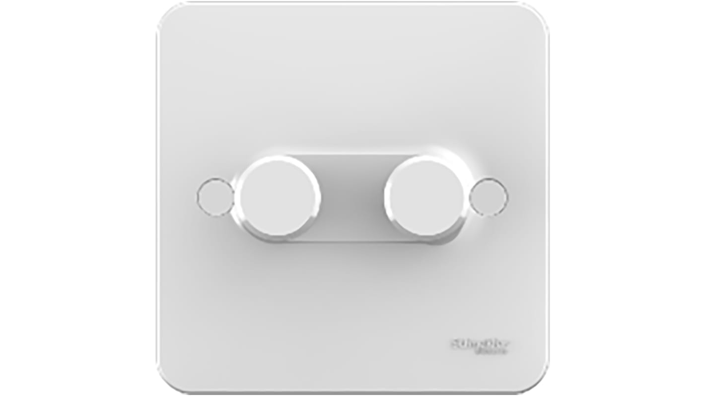 GGBL6022CS Schneider Electric 2 Way 2 Gang Dimmer Switch, 250W RS