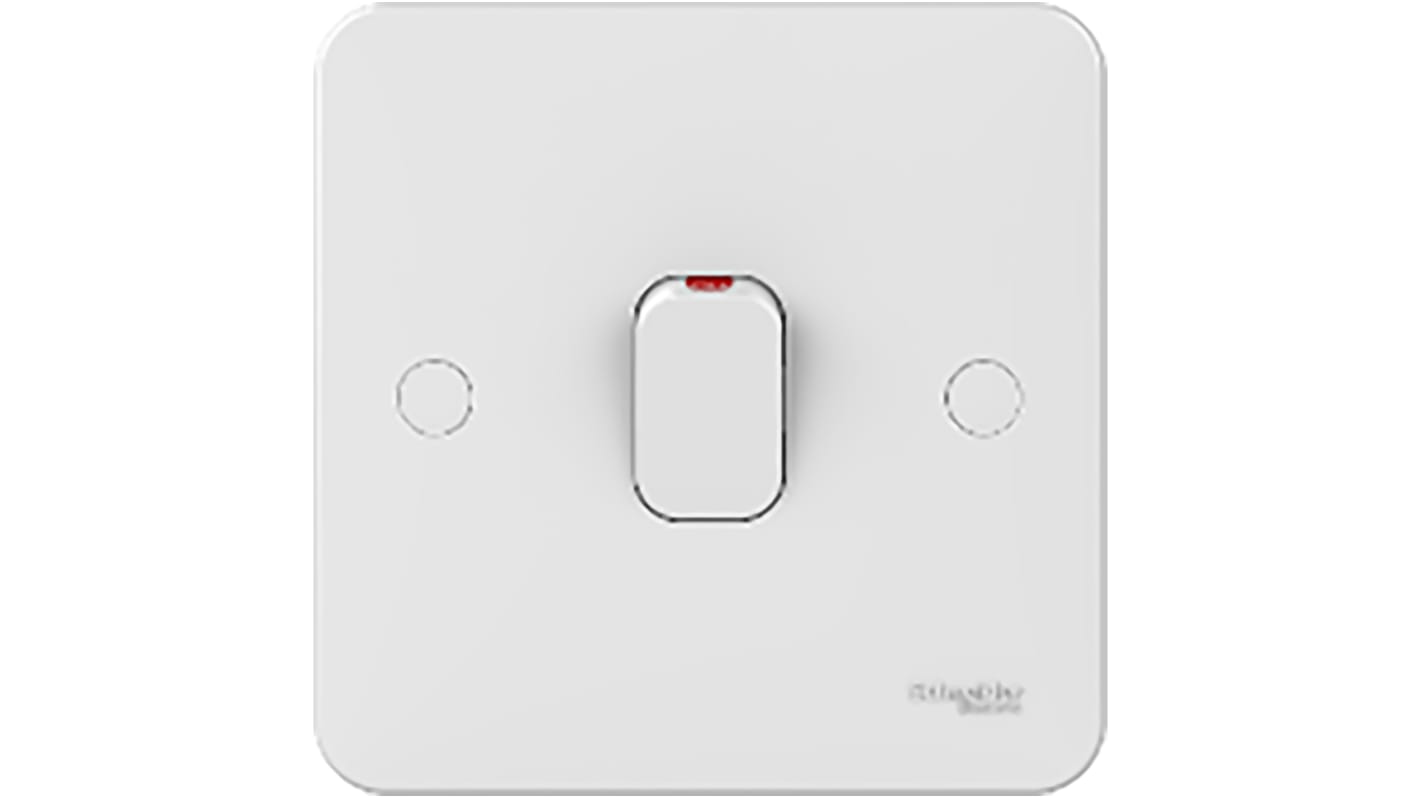 Schneider Electric White Rocker Light Switch, 1 Way, 3 Gang, Lisse