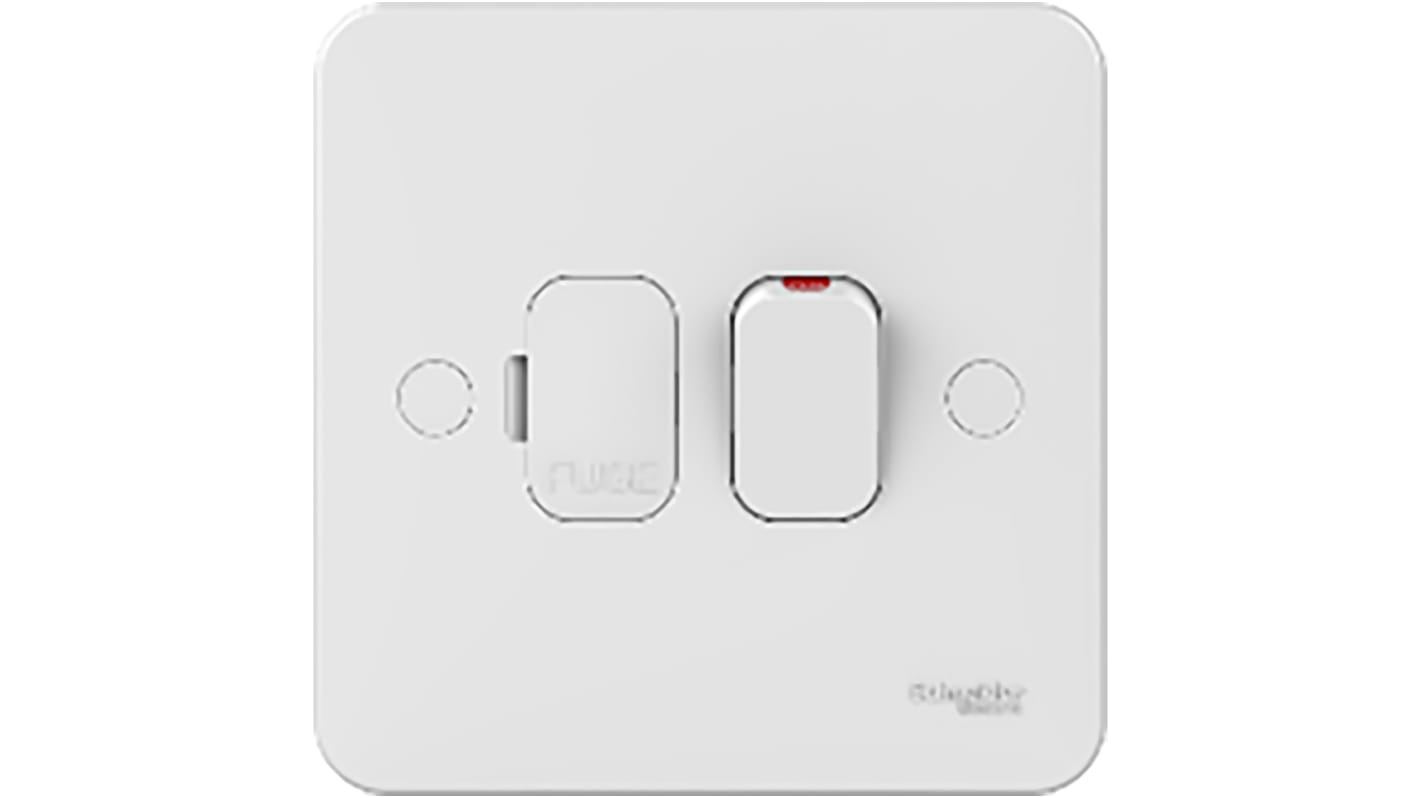 Schneider Electric 13A, 2 Gang Switched Fused Spur