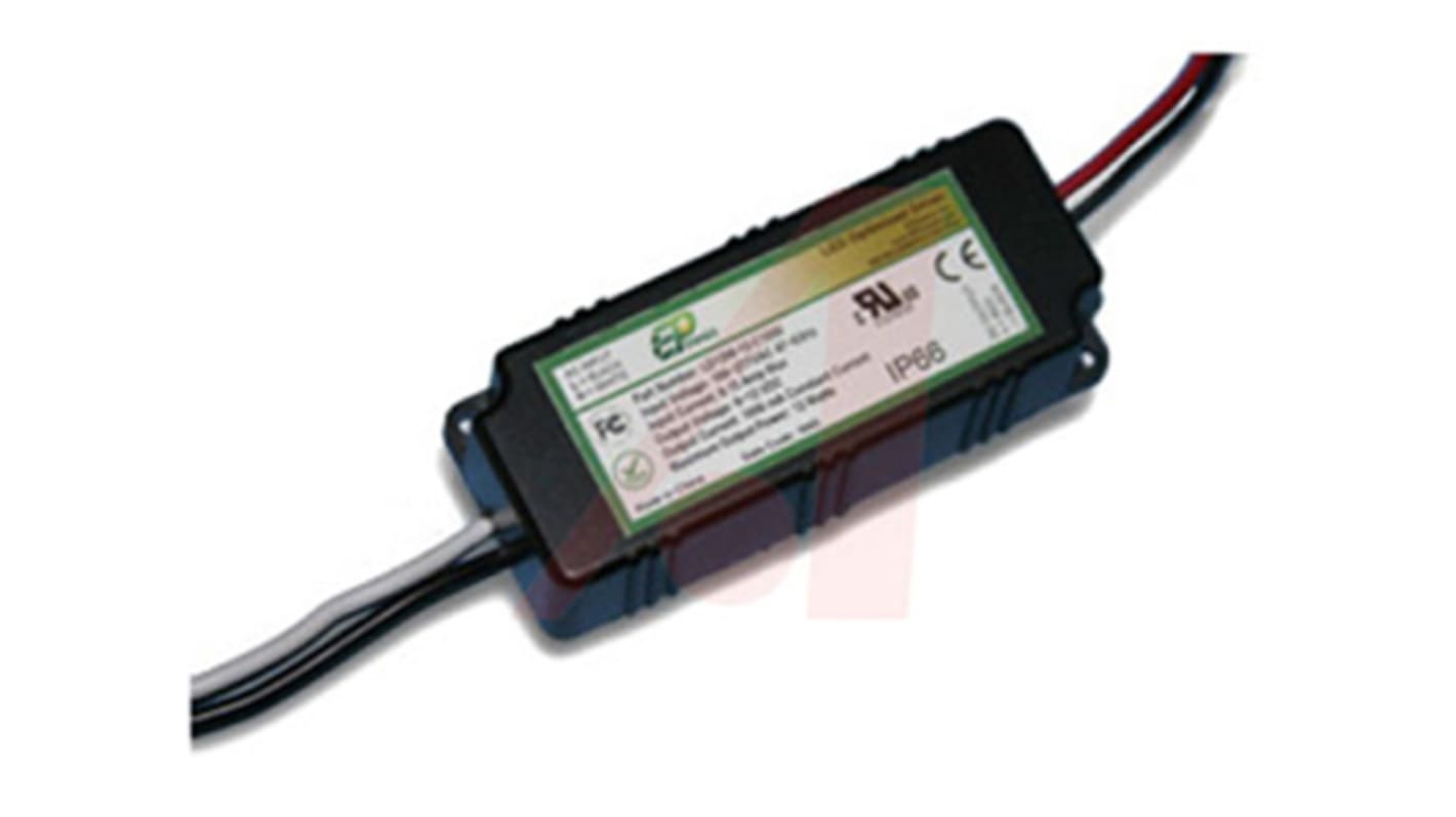 EPtronics INC. LED Driver, 12V Output, 12W Output, 1A Output, Constant Current