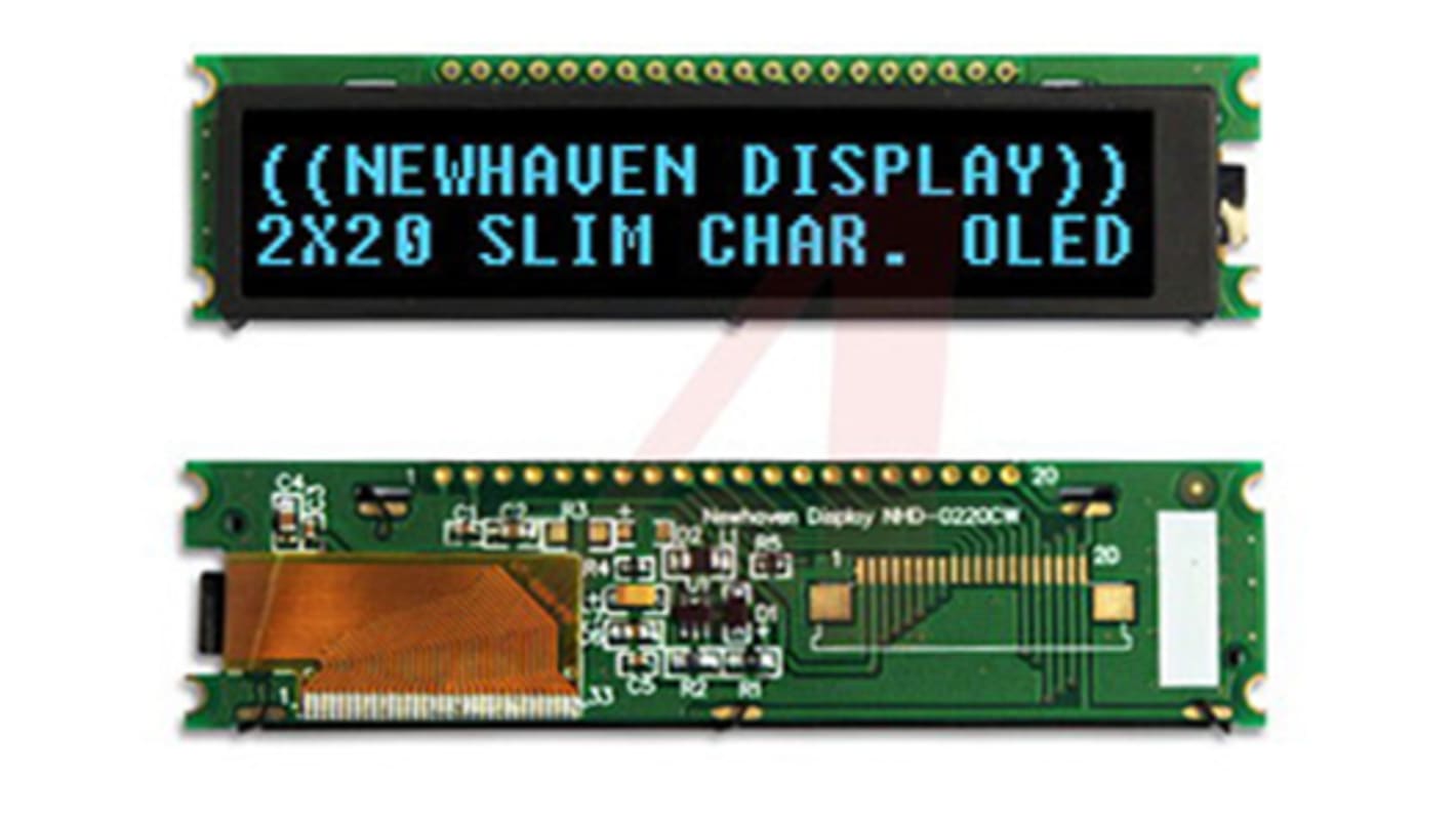 Ecran couleur LCD NEWHAVEN DISPLAY INTERNATIONAL, interface Parallèle 4 / 8 bits, I2C, SPI, rétroéclairage LED