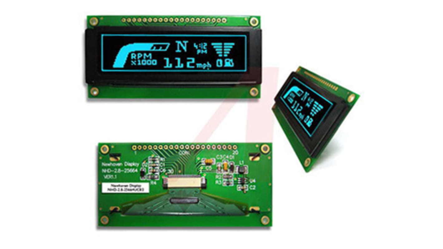 Display LCD color NEWHAVEN DISPLAY INTERNATIONAL de 2.8plg, 128 x 64pixels, alim. 3,5 V