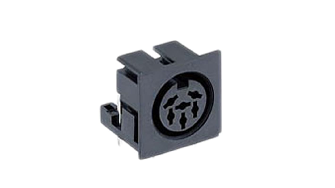 010599 06 Lumberg 6 Pole Right Angle Din, DIN 45322, 4A, 24 V ac