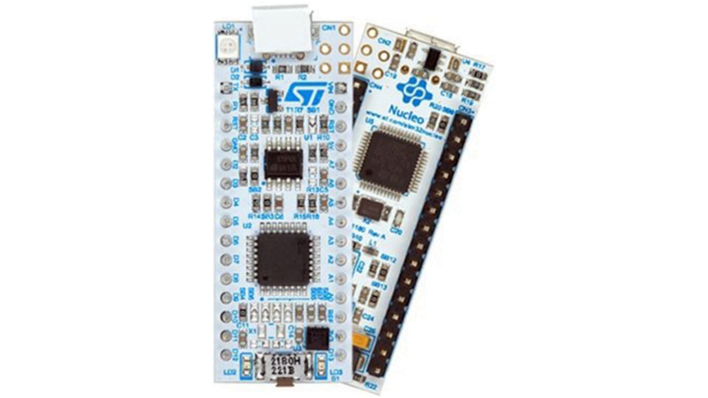 Placa de desarrollo STM32 Nucleo-32 de STMicroelectronics, con núcleo ARM Cortex M0