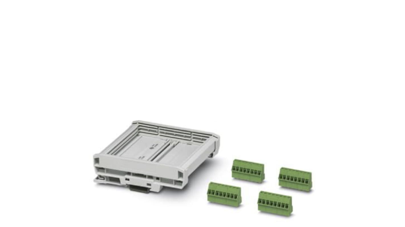 Phoenix Contact DIN Rail Enclosure Enclosure Type UM-BASIC Series , 127.8 x 120 x 40mm, Polyamide, PVC DIN Rail