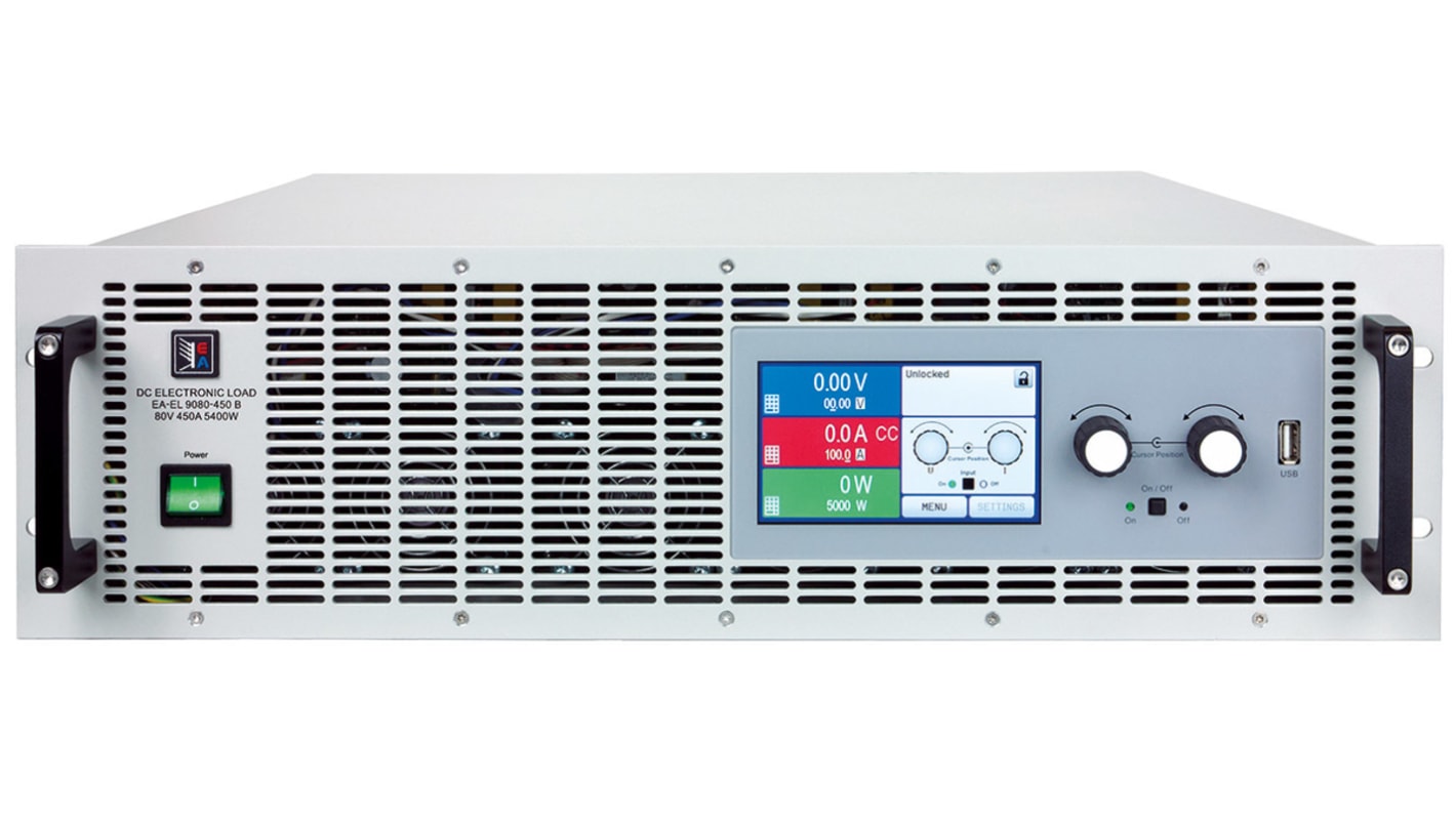 Elektronická zátěž EA-EL 9080-170 B 0 → 170 A 0 → 80 V. 0 → 2400 W. 0.04 → 15 Ω, řada: