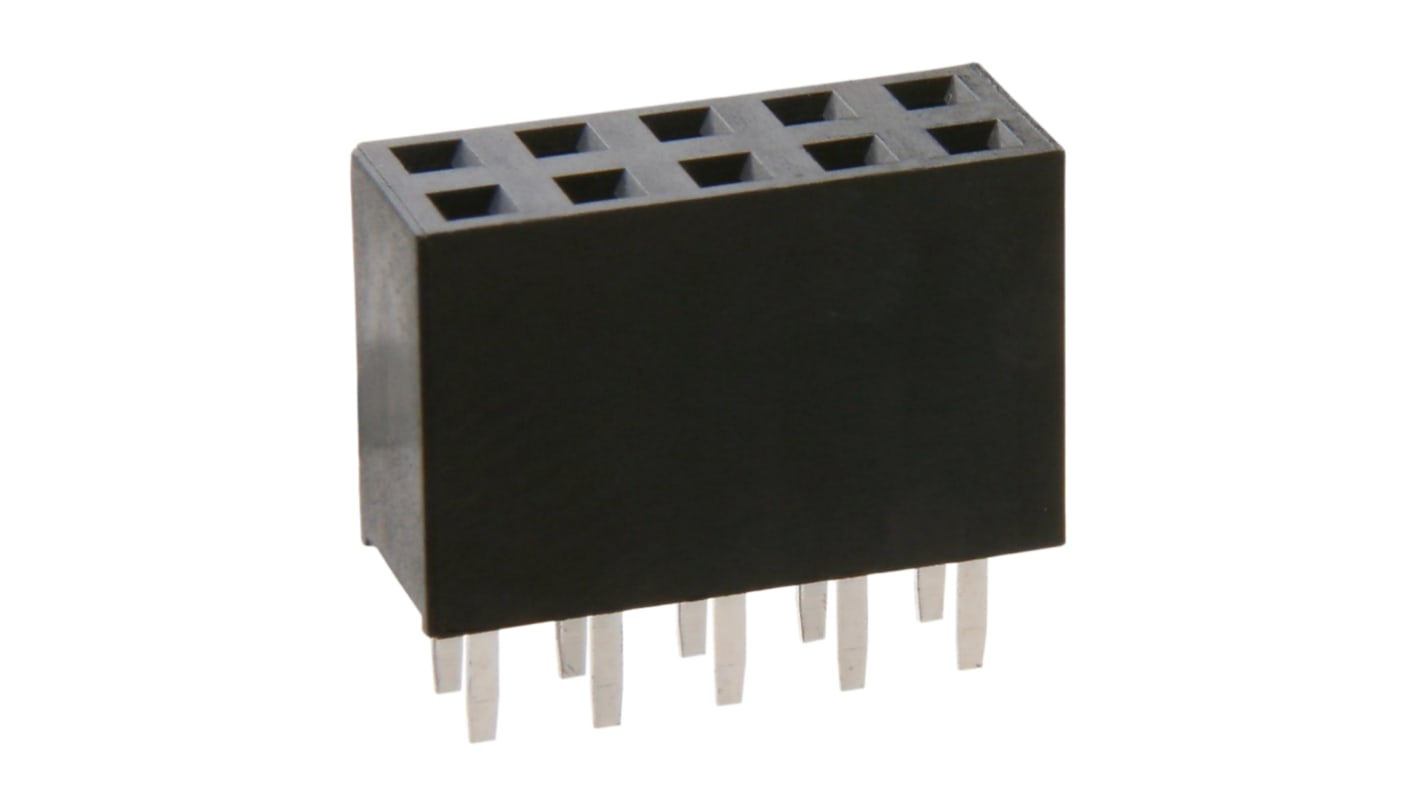 Conector hembra para PCB HARWIN serie M20, de 20 vías en 2 filas, paso 2.54mm, 1 kV, 12A, Montaje en orificio pasante,