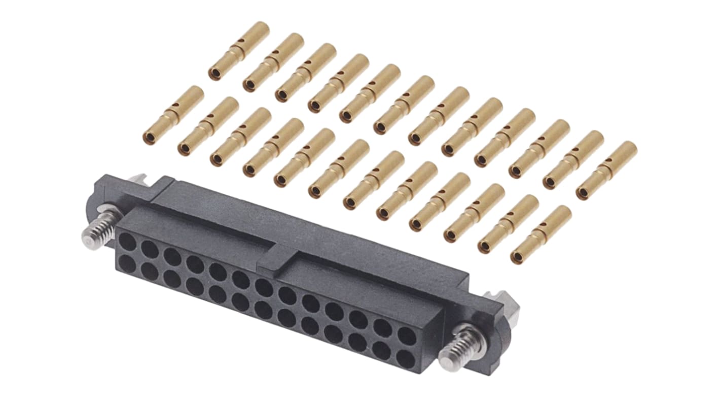 Conector hembra para PCB HARWIN serie Datamate J-Tek, de 26 vías en 2 filas, paso 2mm, 800 V, 12A, Montaje de Cable,