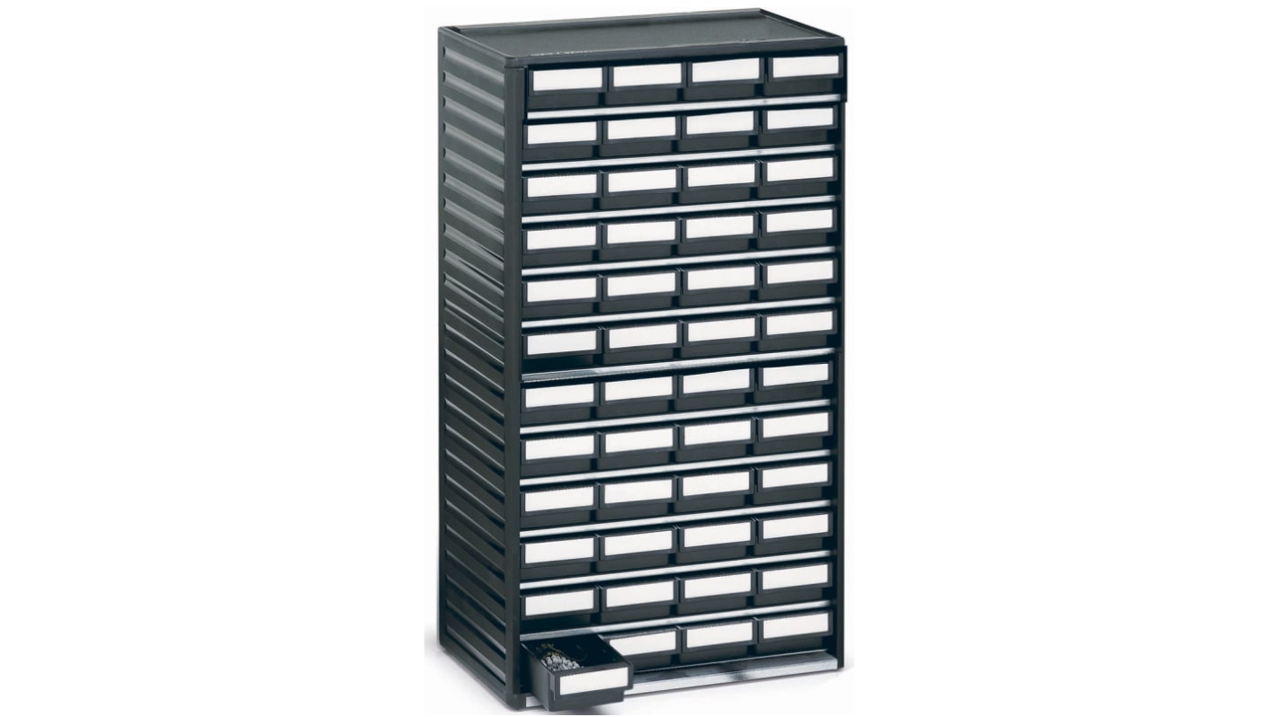 RS PRO 48 Drawer ESD Cabinet, 550 x 310 x 180mm