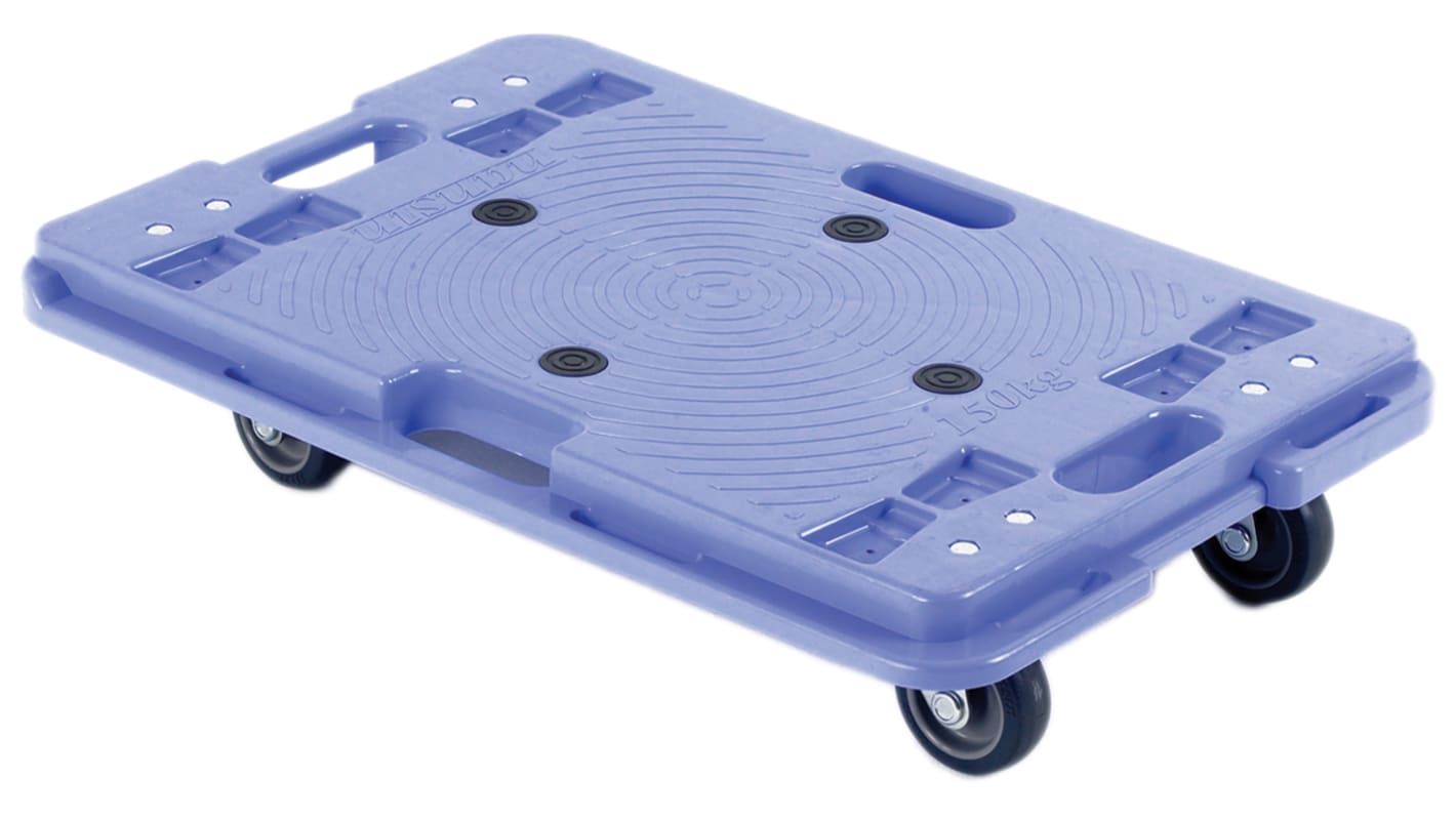 RS PRO Plastic Dolly, 150kg Load, 400mm W x 600mm L x 120mm H