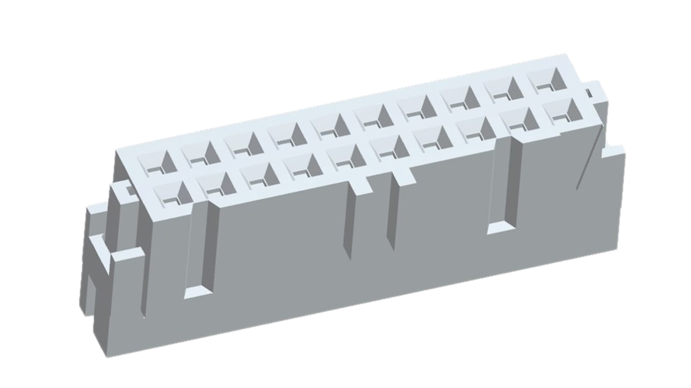 TE Connectivity 20-Way IDC Connector Socket, 2-Row