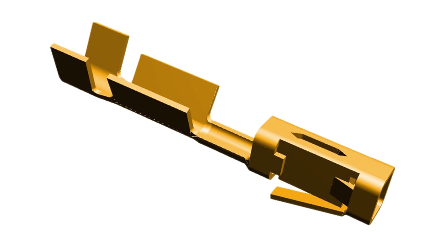 TE Connectivity AMPMODU MOD V Series Female Crimp Terminal, 24AWG Min, 20AWG Max