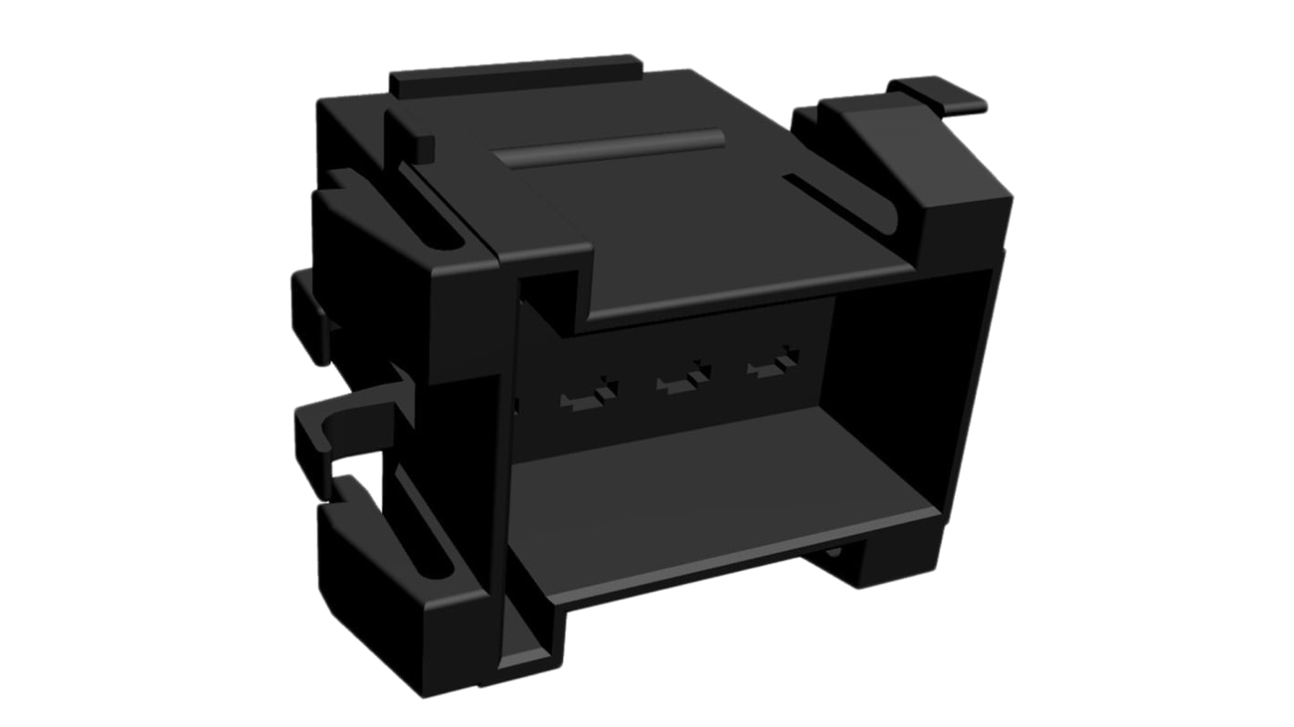 TE Connectivity Junior Power Timer Automotive, Kfz-Steckverbinder Gehäuse, Buchse, 8-polig, Schwarz / 2-reihig