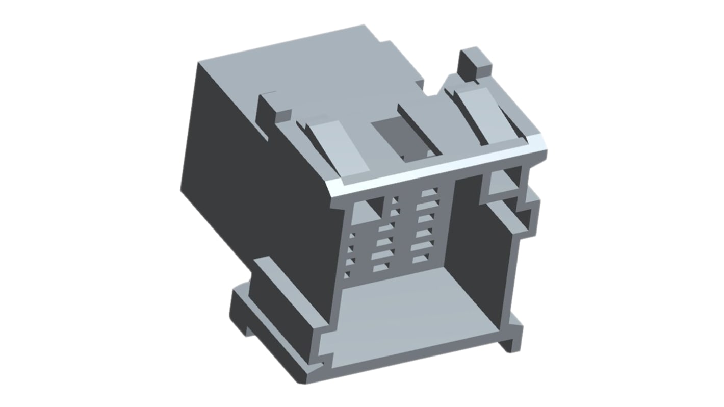 TE Connectivity Timer Automotive, Kfz-Steckverbinder Gehäuse, Stecker, 12-polig, Grau / 3-reihig