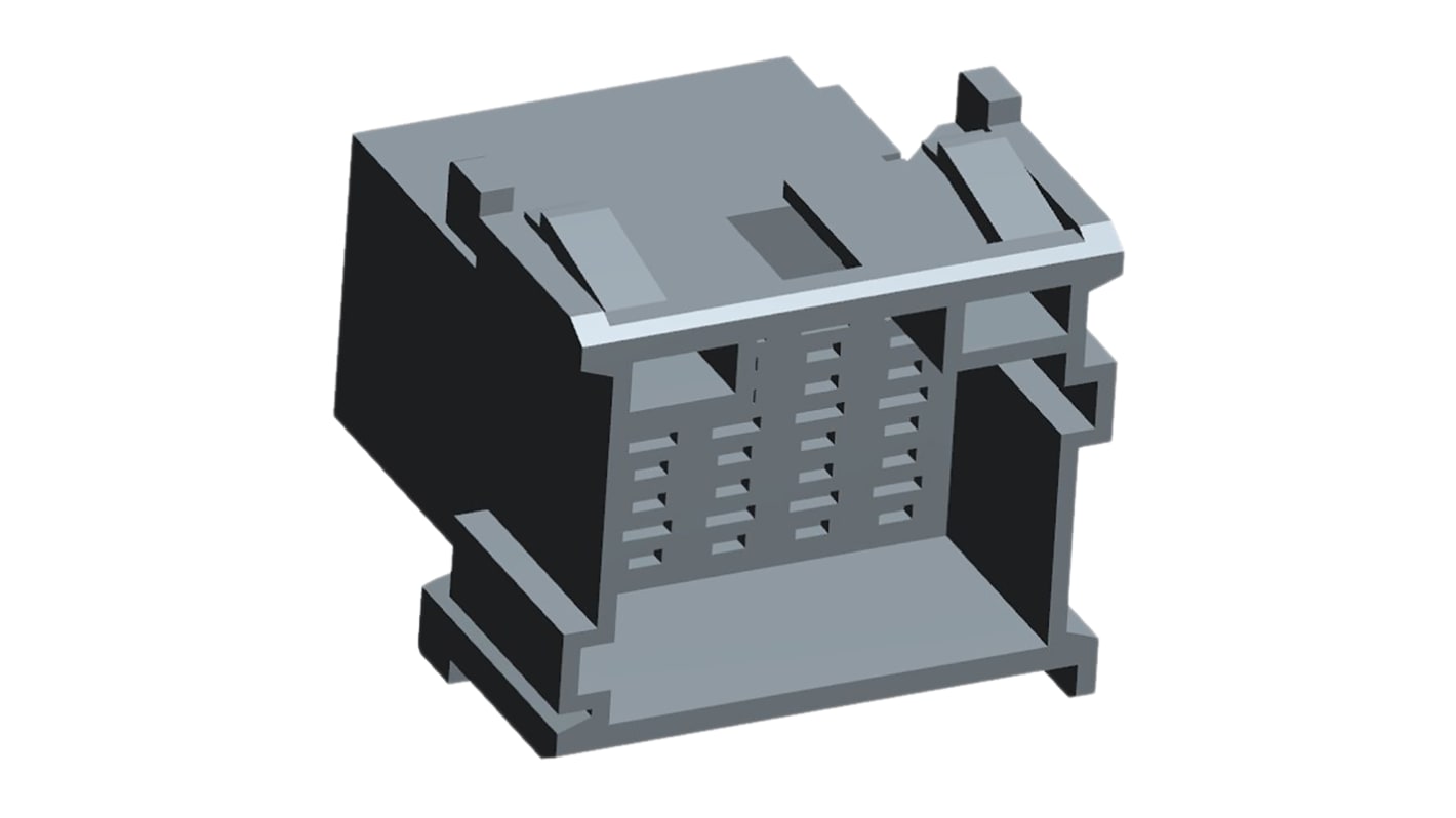 Connettore automotive TE Connectivity, Maschio, 15 vie, 3 file, montaggio a innesto