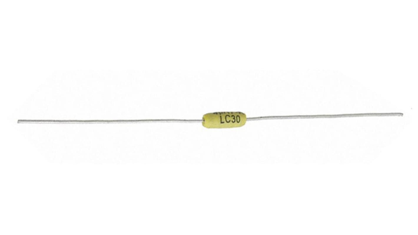 TE Connectivity 1 μH ±10% Leaded Inductor, Max SRF:230MHz, Q:25, 420mA Idc, 1Ω Rdc, SC30