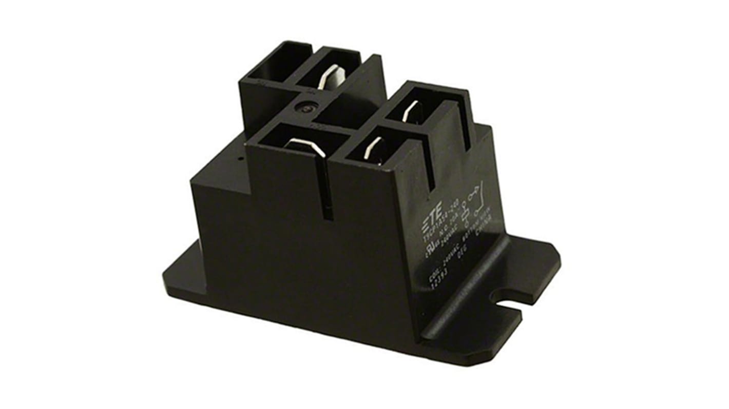 TE Connectivity Flange Mount Non-Latching Relay, 240V ac Coil, 30A Switching Current, SPST