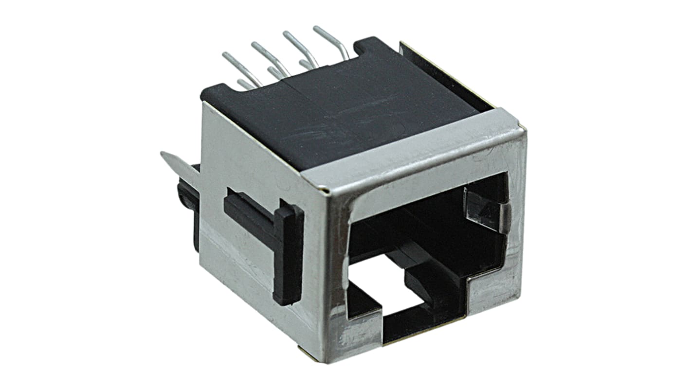 Conector RJ45 Cat3 Hembra TE Connectivity serie 100616, de 8P8C vías, apantallado