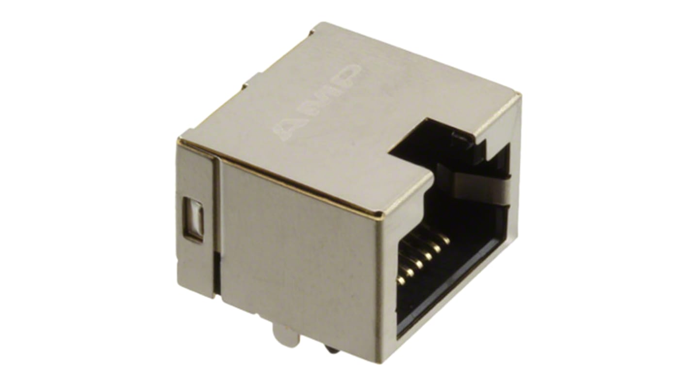 Conector RJ45 Cat3 Hembra TE Connectivity serie 1734795, de 8P8C vías, apantallado