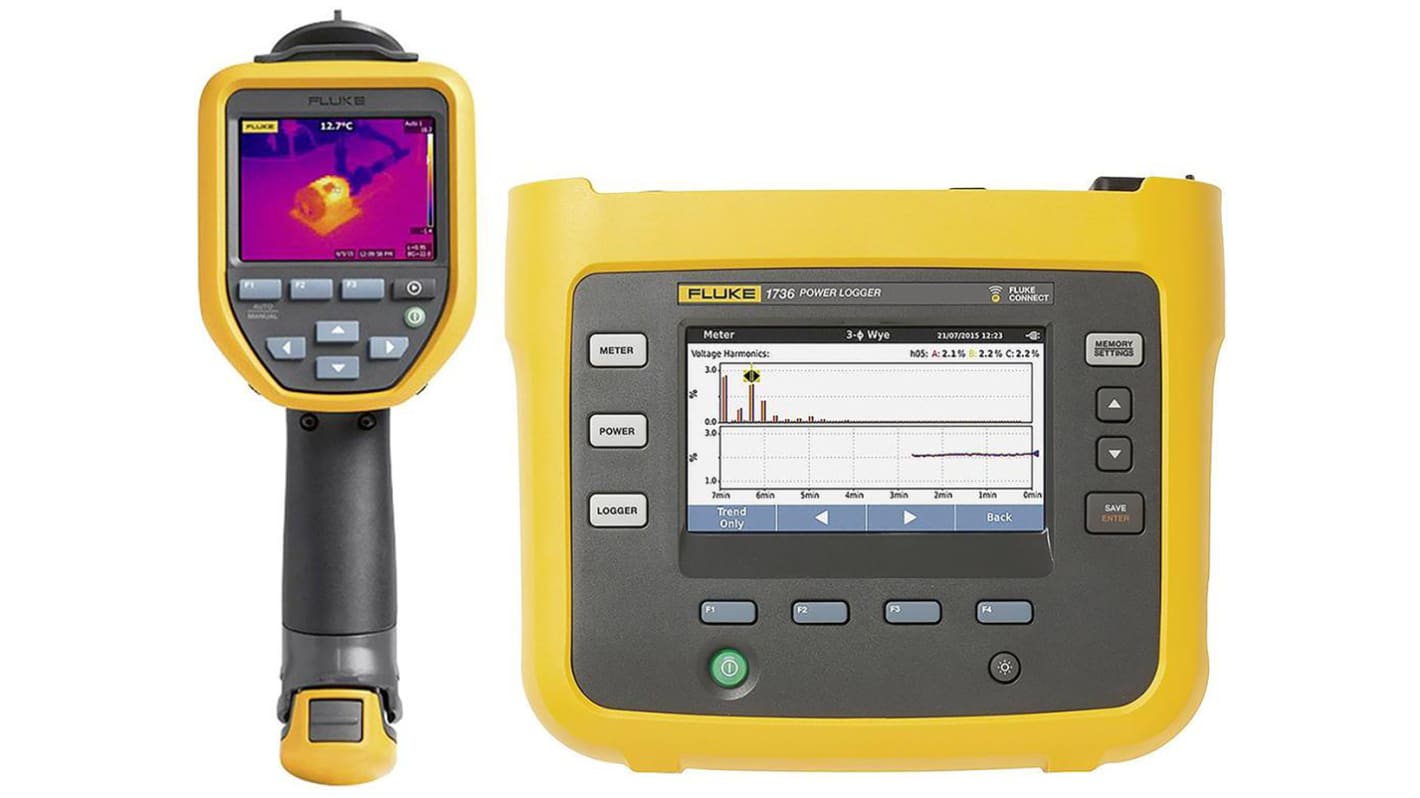 Fluke 1736 Energiemesser und -Logger, für Spannung Messungen