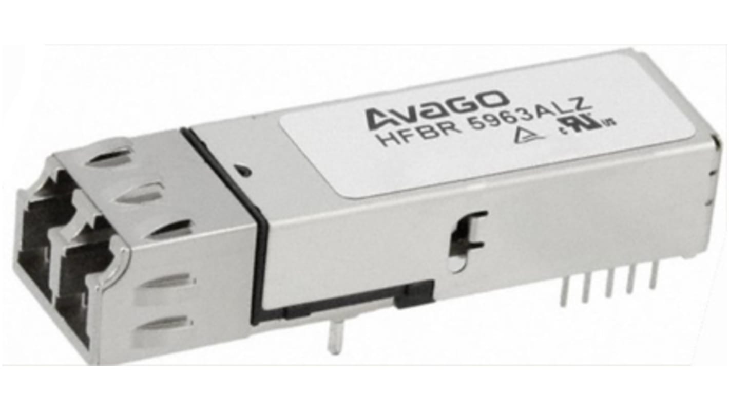 Broadcom HFBR-5963ALZ Fibre Optic Transceiver, LC Connector, 125 MBd, 155.52 MBd, 1380nm 1380nm 10-Pin 2 x 5