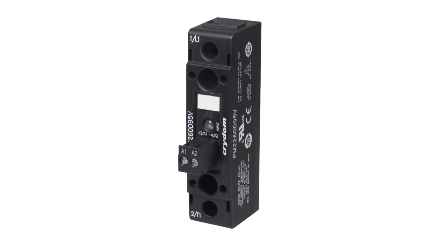 Sensata Crydom Solid State Relay, 25 A Load, Panel Mount, 600 V rms Load, 32 V dc Control