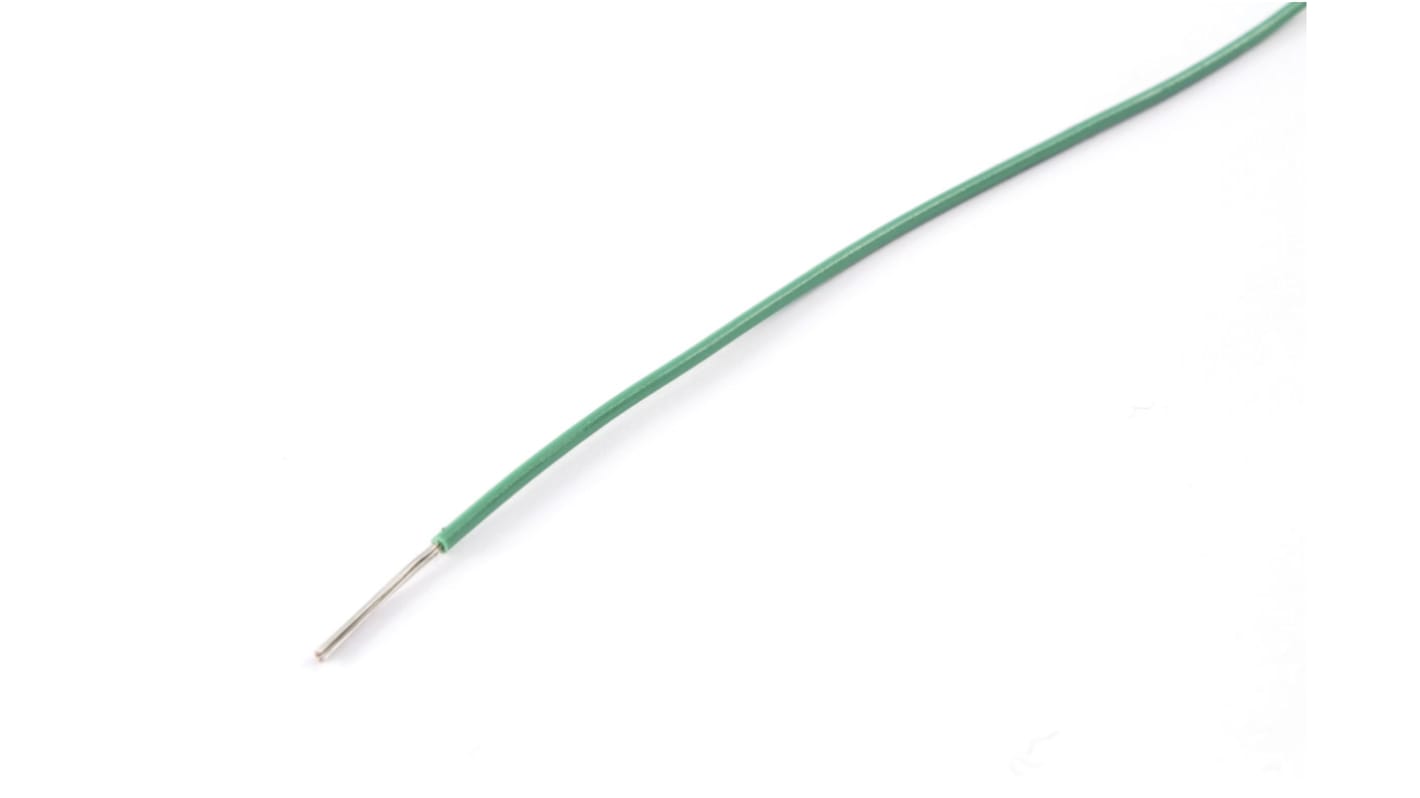 AXINDUS KY30 Series Green 0.22 mm² Hook Up Wire, 24 AWG, 7/0.2 mm, 200m, PVC Insulation