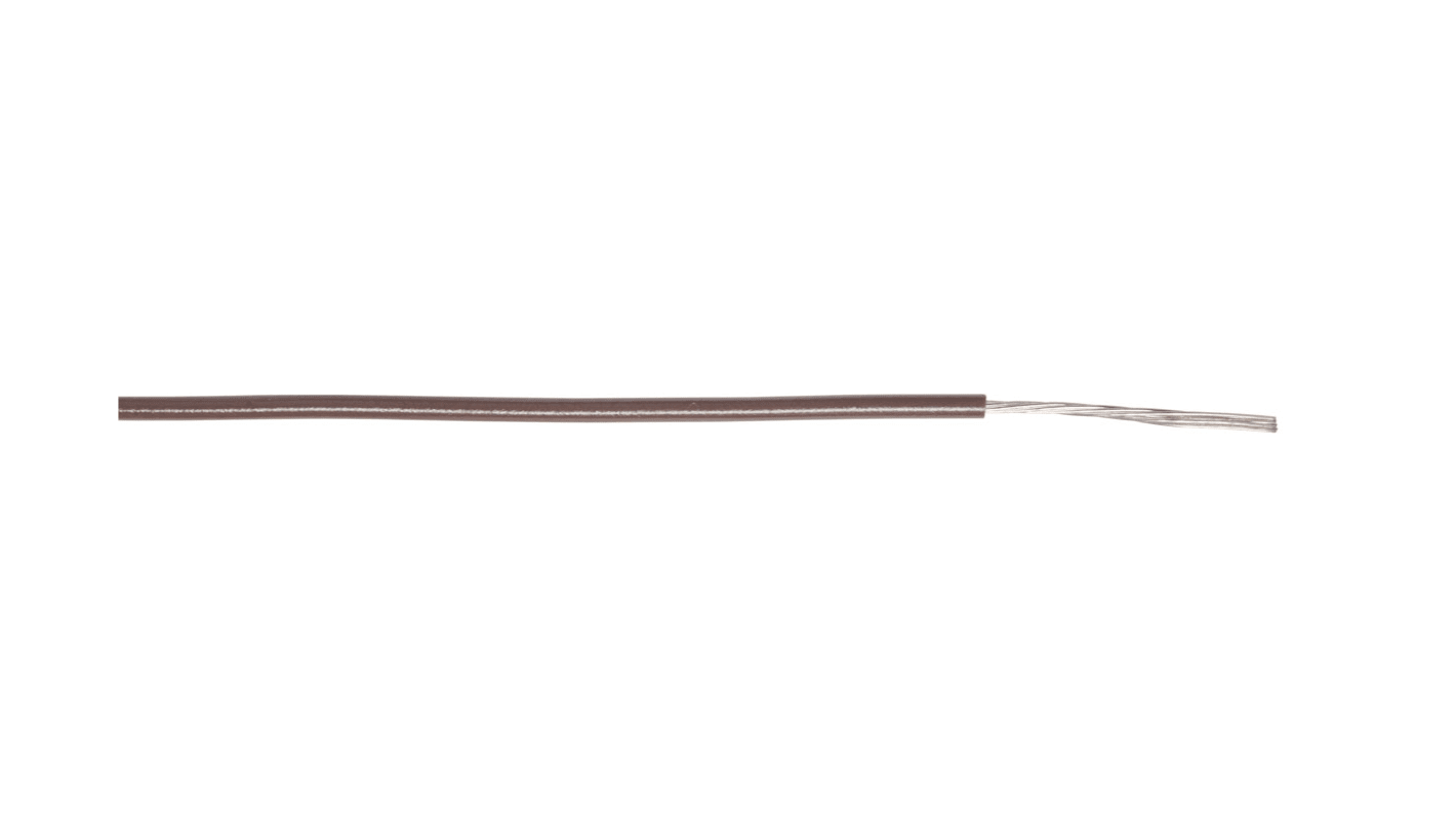 AXINDUS KY30 Series Brown 0.6 mm² Hook Up Wire, 20 AWG, 19/0.2 mm, 200m, PVC Insulation