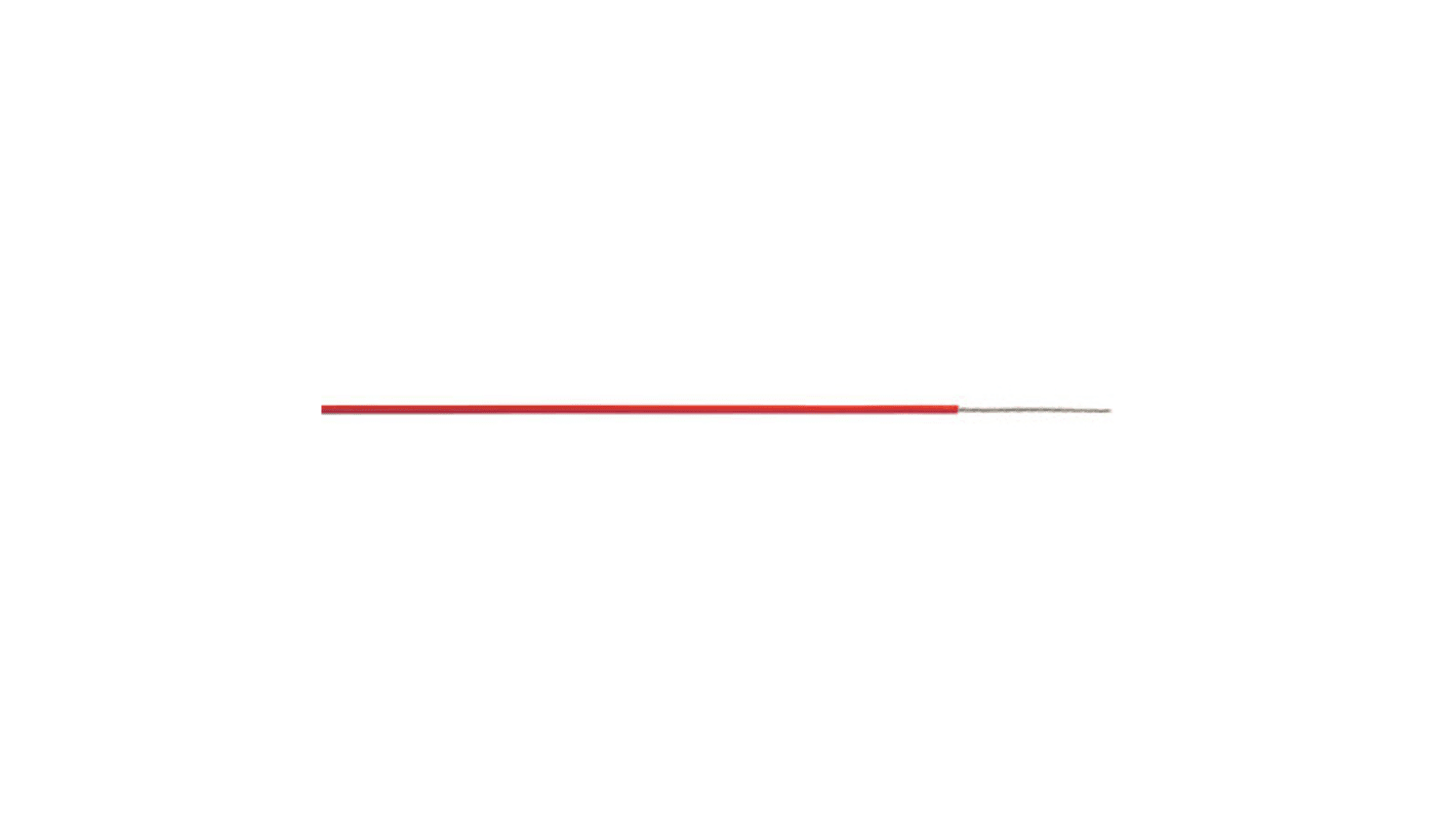 Cable de conexión AXINDUS KZ0405R, área transversal 0,22 mm² Entornos hostiles Rojo, 250 V, long. 250m, 24 AWG