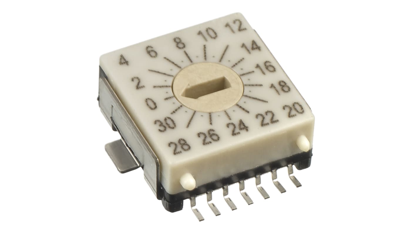 Hartmann 32 Way Surface Mount DIP Switch, Slot Actuator