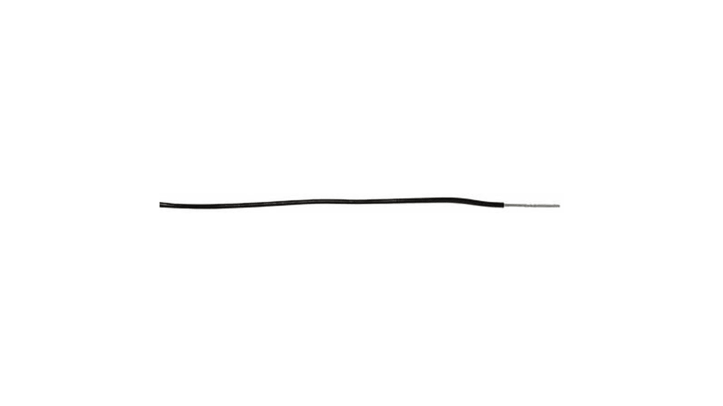 RS PRO Black 2.1 mm² Hookup & Equipment Wire, 14 AWG, 41/0.25 mm, 305m, PVC Insulation