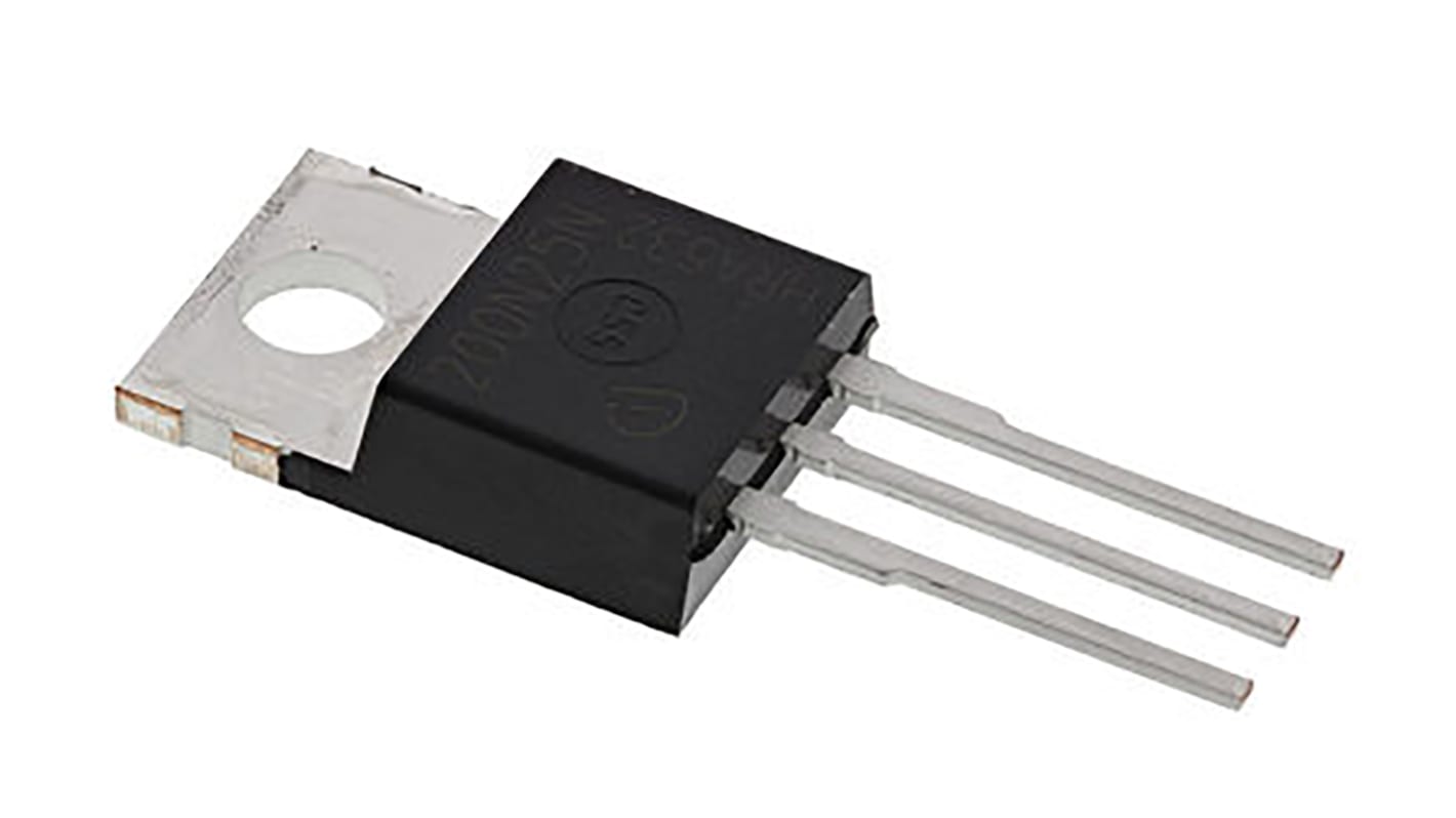 MOSFET Infineon, canale N, 20 mΩ, 64 A, TO-220, Su foro