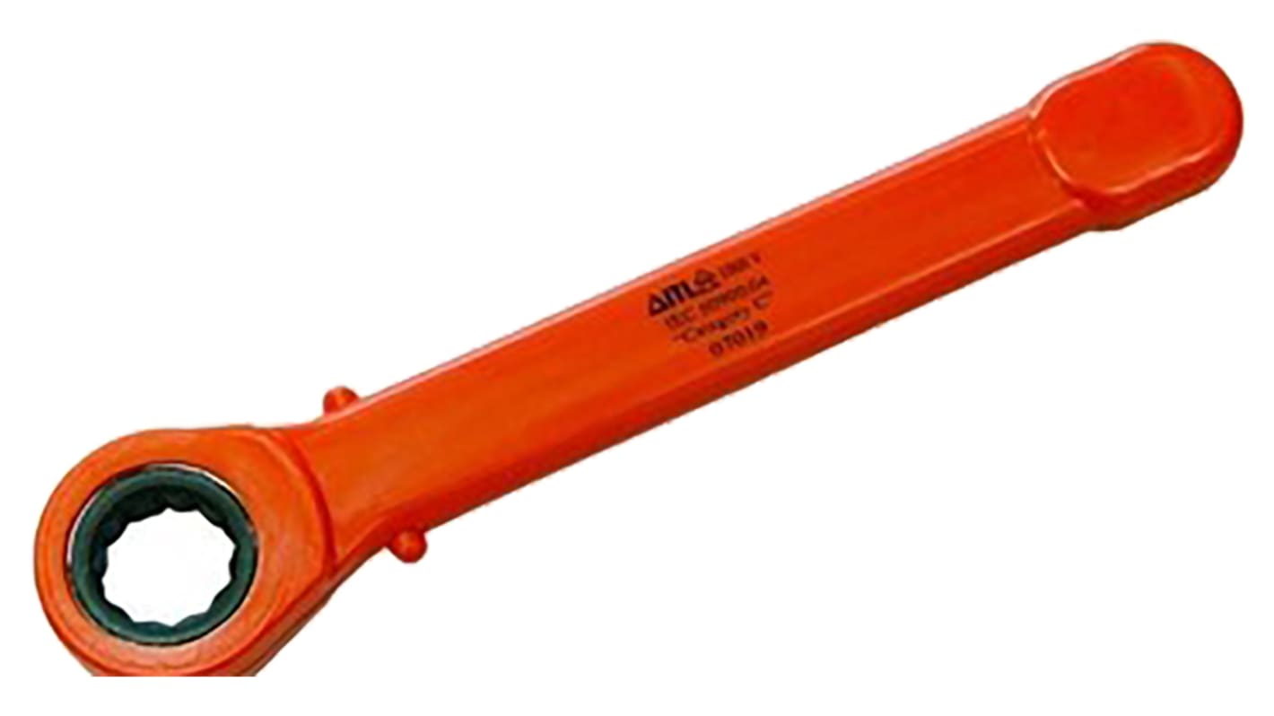 ITL Insulated Tools Ltd Ring Spanner, 16mm, Metric, 229 mm Overall, VDE/1000V