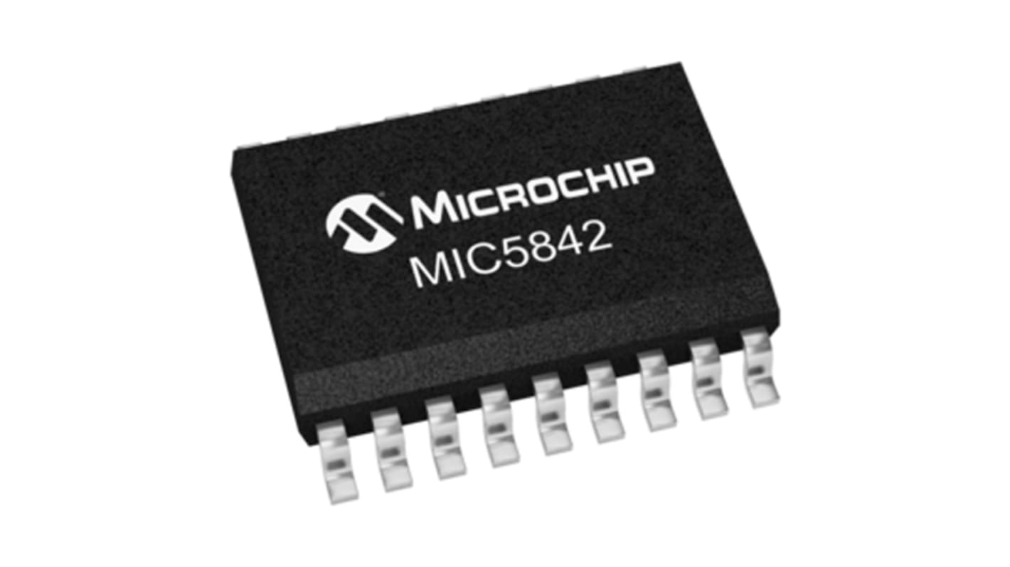 Microchip MIC5842YWM 8-stage Surface Mount Shift Register MIC, 18-Pin SOIC W