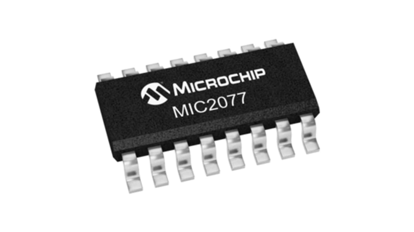 Interruptor de potencia inteligente MIC2077-2YM, 4 canales, Interruptor de lado alto 2.7 → 5.5V 1.25A SOIC