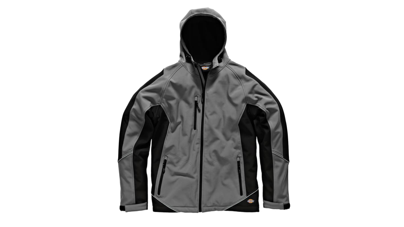 Chaqueta de trabajo, Hombre, S, Negro/gris, Impermeable