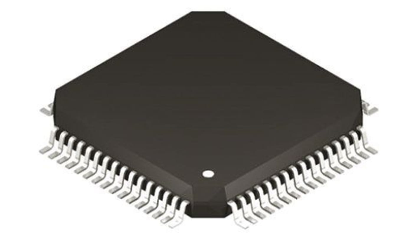 Microcontrolador Microchip PIC24EP512GP806-I/PT, núcleo PIC de 16bit, RAM 52 Kb, 140MHZ, TQFP de 64 pines