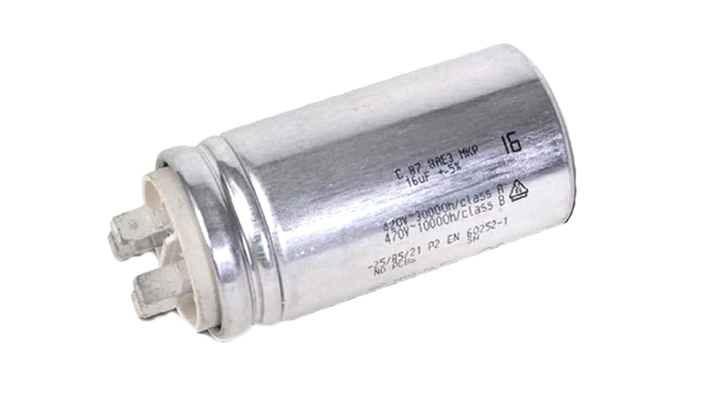 KEMET C87 Polypropylene Film Capacitor, 450V ac, ±5%, 1μF