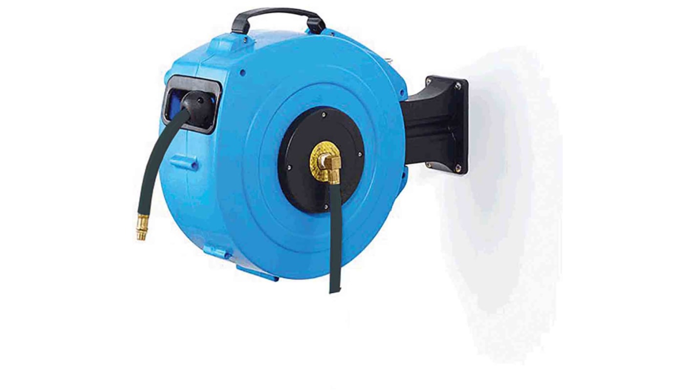 RS PRO Wall Mounted 15m Air Hose Reel, 10mm Inner Diameter