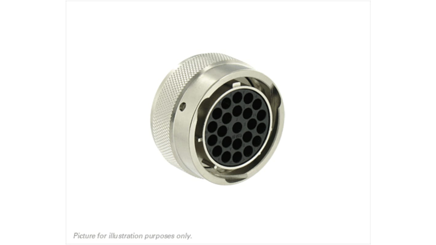 Souriau Circular Connector, 23 Contacts, Cable Mount, Socket, Female, IP68, IP69K, UT0 Series