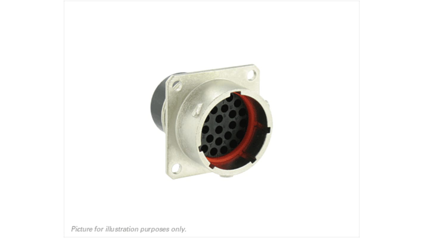 Souriau Circular Connector, 26 Contacts, Panel Mount, Plug, Male, IP68, IP69K, UT0W Series