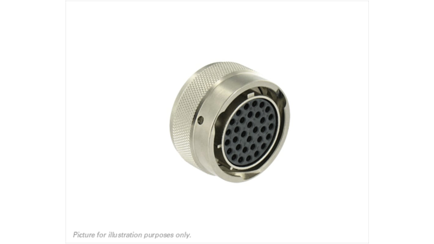 Souriau Circular Connector, 32 Contacts, Cable Mount, Plug, Female, UT0W Series